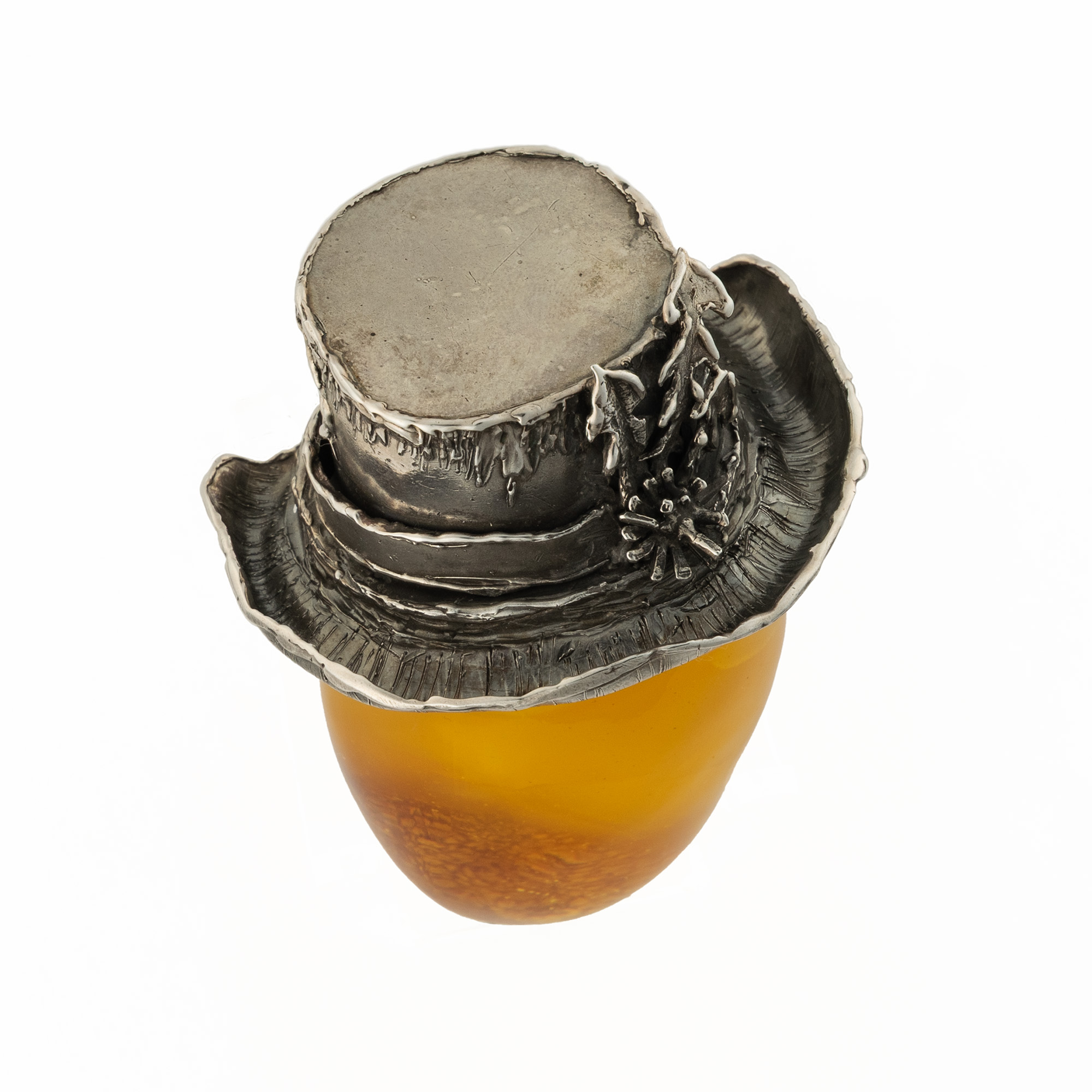 Sterling Silver and Baltic Amber in the Hat 3